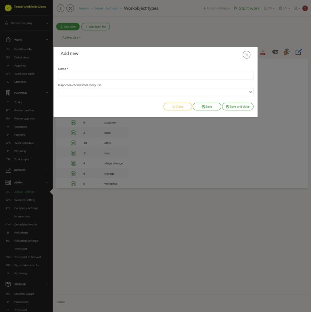 New workobject type window